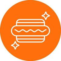 Hot Dog Vector Icon Design