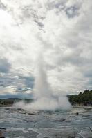 Thermal geyser landmark landscape photo