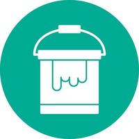 Paint Bucket Vector Icon Design