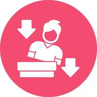 Falling Vector Icon Design