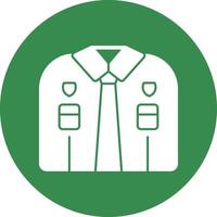 Police Uniform Vector Icon Design
