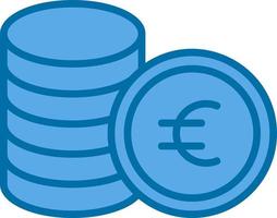 Euro Coin Vector Icon Design