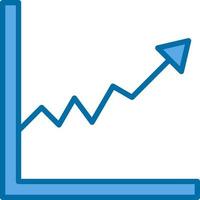 Line Graph Vector Icon Design