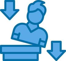 Falling Vector Icon Design