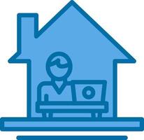 Work From Home Vector Icon Design