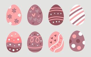 easter egg vector flat collection