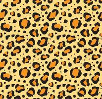 Vector seamless pattern of leopard fur print