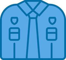 Police Uniform Vector Icon Design