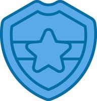 Police Badge Vector Icon Design