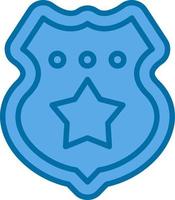 Police Badge Vector Icon Design