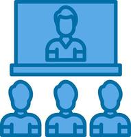 Video Conference Vector Icon Design