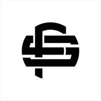 FS Logo monogram design template vector