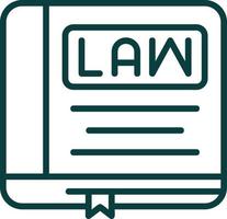 Law Book Vector Icon Design