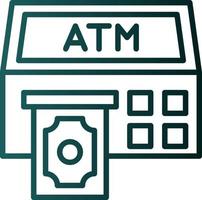 Atm Machine Vector Icon Design