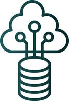 Cloud Data Vector Icon Design
