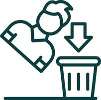 Thrown Away Vector Icon Design