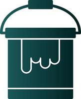 Paint Bucket Vector Icon Design