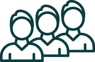 Queue Vector Icon Design