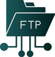 diseño de icono de vector ftp