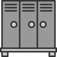 Locker Vector Icon Design