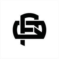PQ Logo monogram design template vector