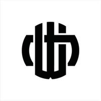 WM Logo monogram design template vector