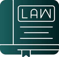 Law Book Vector Icon Design