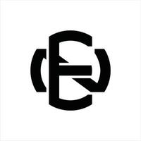 EN Logo monogram design template vector