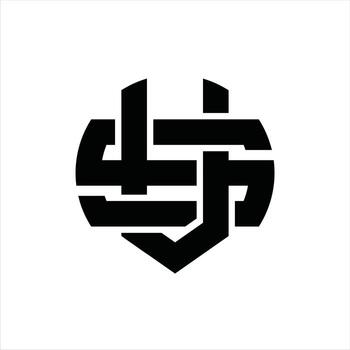 VS Logo monogram design template vector