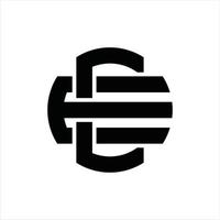 CE Logo monogram design template vector
