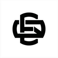 plantilla de diseño de monograma de logotipo eq vector
