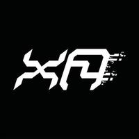 XA Logo monogram abstract speed technology design template vector