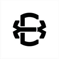 EX Logo monogram design template vector