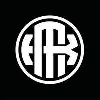 MK Logo monogram design template vector