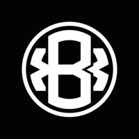 BX Logo monogram design template vector