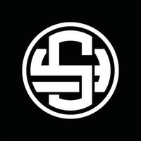 SY Logo monogram design template vector