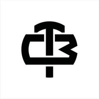 TB Logo monogram design template vector