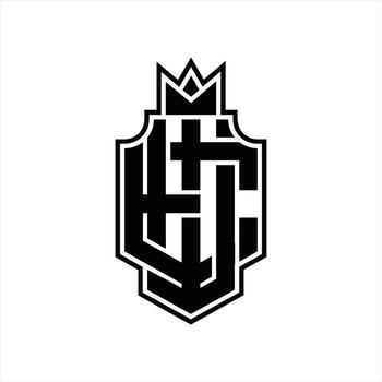WE Logo monogram design template vector