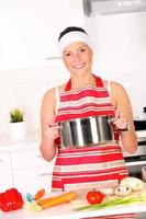 Woman in the kitchen photo