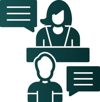 Interview Vector Icon Design