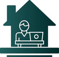 Work From Home Vector Icon Design