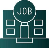 Job Search Vector Icon Design