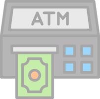 Atm Machine Vector Icon Design