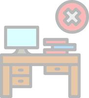 No Work Vector Icon Design