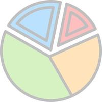 Pie Chart Vector Icon Design