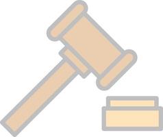 Gavel Vector Icon Design