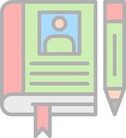 Biography Vector Icon Design