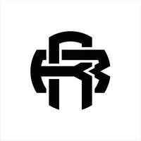RR Logo monogram design template vector