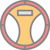 Steering Wheel Vector Icon Design