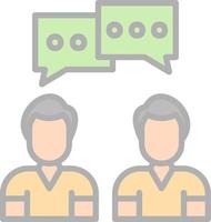 Conversation Vector Icon Design